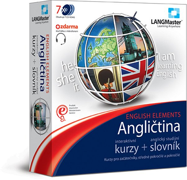 LANGMaster Angličtina ELEMENTS + slovník