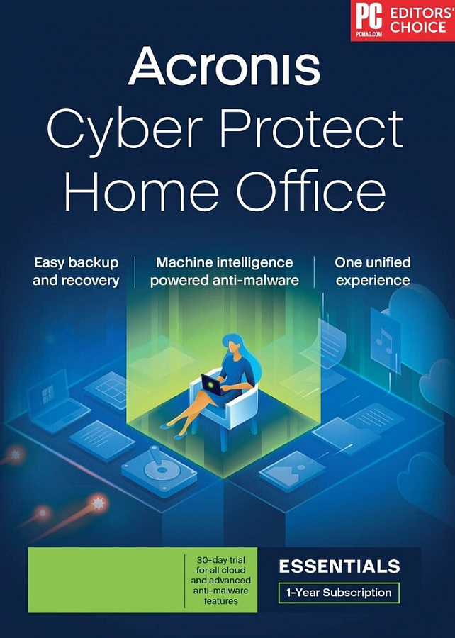 Acronis Cyber Protect Home Office Advanced, předplatné na 1 rok, 3 zařízení pro MAC + 500 GB Acronis Cloud Storage