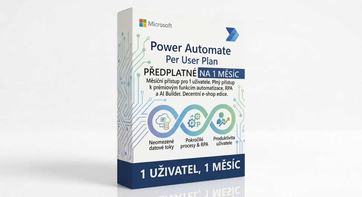 Power Automate plan per user plan na 1 měsíc