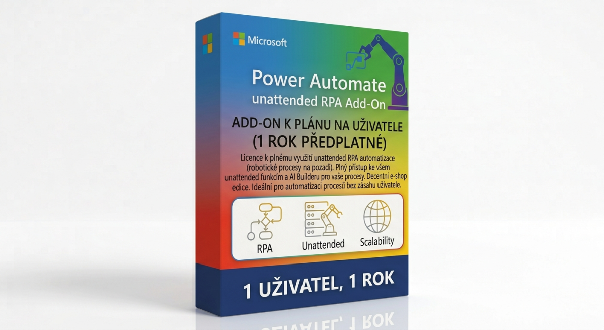 Power Automate unattended RPA Add-On na 1 rok