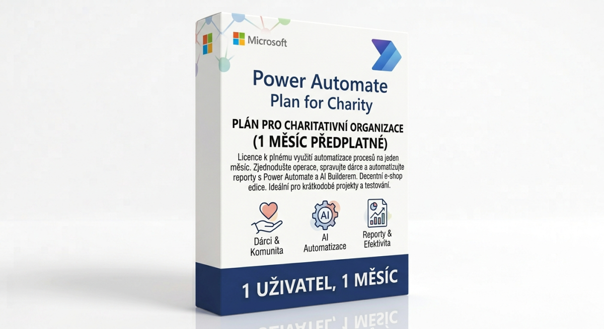 Power Automate plan for Charity na 1 měsíc